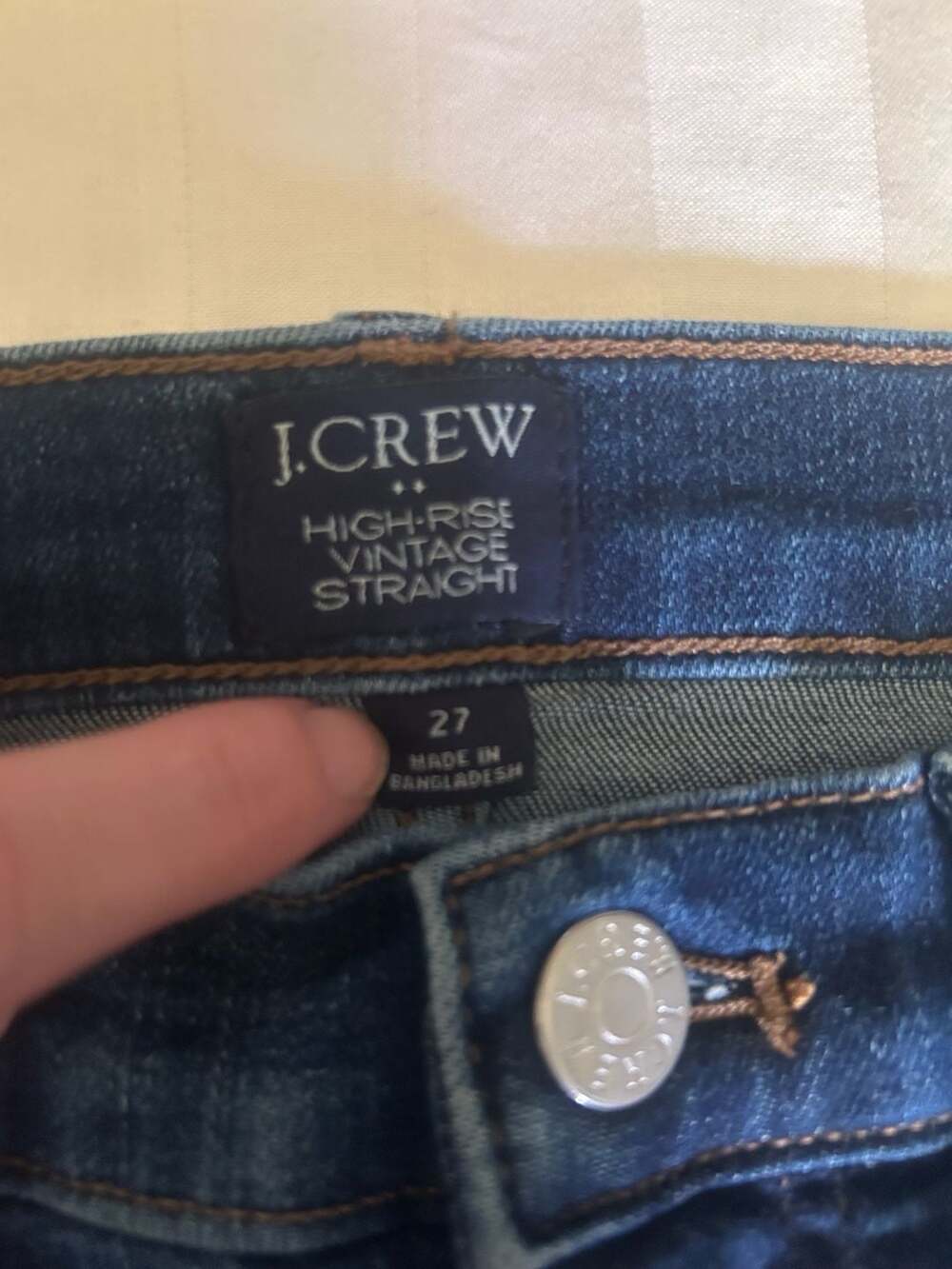 J.Crew High-Rise Vintage Straight Jeans Women's Size 27 (Inch Waist)/ US Size 4- - Picture 5 of 6